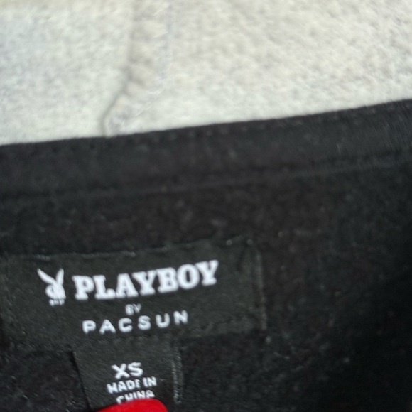 PLAYBOY Black and Gray Women's Sweatshirt - Picture 4 of 4